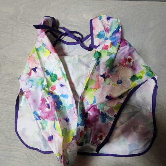 Bumkins sleeved Watercolor bib with Catchall - Picture 7 of 8